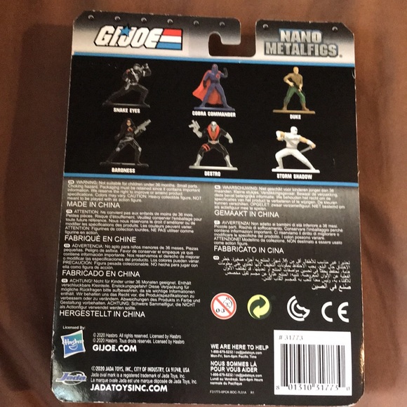 Gi Joe Nano Metalfigs Jada Die-cast New - Picture 2 of 2